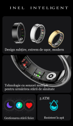 Inel inteligent CalmTotal®Premium, Monitorizare somn și activitate fizică, Negru - nr. 9 - imagine 6