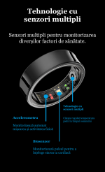 Inel inteligent CalmTotal®Premium, Monitorizare somn și activitate fizică, Negru - nr. 9 - imagine 12
