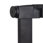 Poarta de siguranta Safety Gate pentru scari, ajustabila 75-82 cm, din otel si lemn, negru maro