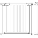 Poarta de siguranta Safety Gate pentru scari, ajustabila, din lemn cu structura otel, 82-89cm, negru maro - imagine 3