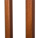 Poarta de siguranta Safety Gate pentru scari, ajustabila 75-82 cm, din otel si lemn, negru maro - imagine 3