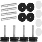 Poarta de siguranta Safety Gate pentru scari, ajustabila, din lemn cu structura otel, 96-103cm, negru maro - imagine 4