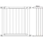 Poarta de siguranta Safety Gate pentru scari, ajustabila, din lemn cu structura otel, 103-110cm, negru maro - imagine 6