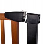 Poarta de siguranta Safety Gate pentru scari, ajustabila 103-110 cm, din otel si lemn, negru maro - imagine 5