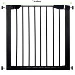 Poarta de siguranta Safety Gate pentru scari, ajustabila 75-82 cm, din otel, neagra - imagine 6