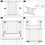 Poarta de siguranta Safety Gate pentru scari, ajustabila, din lemn cu structura otel, 75-82cm, negru maro - imagine 10