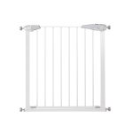 Poarta de siguranta Safety Gate pentru scari, ajustabila 83-92 cm, din otel, alba