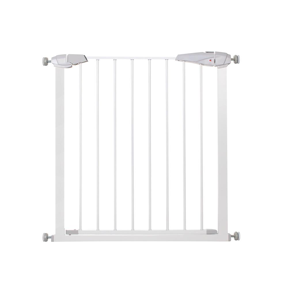 2alb.jpg Poarta de siguranta Safety Gate pentru scari, ajustabila 83-92 cm, din otel, alba - imagine 1