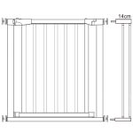 Poarta de siguranta Safety Gate pentru scari, ajustabila, din lemn cu structura otel, 89-96cm, negru maro - imagine 2