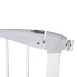 Poarta de siguranta Safety Gate pentru scari, ajustabila 111-120 cm, din otel, alba - imagine 3
