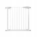 Poarta de siguranta Safety Gate pentru scari, ajustabila 111-120 cm, din otel, alba - imagine 4