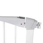 Poarta de siguranta Safety Gate pentru scari, ajustabila 132-141 cm, din otel, alba - imagine 5