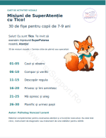Misiuni de atenție cu Tico – 30 de fișe pentru copii de 7–9 ani | PDF